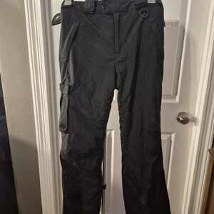 Sports Essentials Waterproof Coated Sports Pants with Removable Suspenders-SZ 16